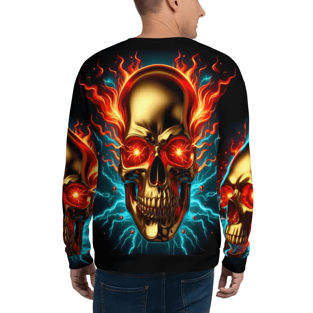 Ethereal Inferno Skull - Unisex Sweatshirt #3 product image (6)