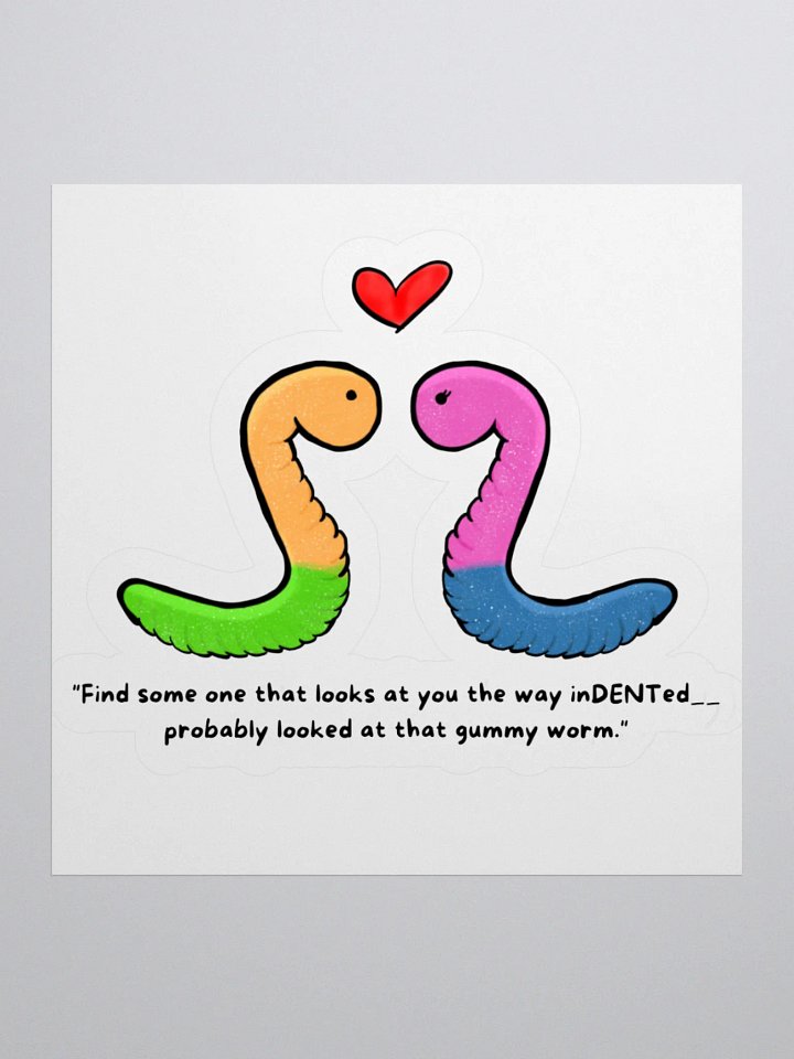 Gummy Worm Sticker product image (1)