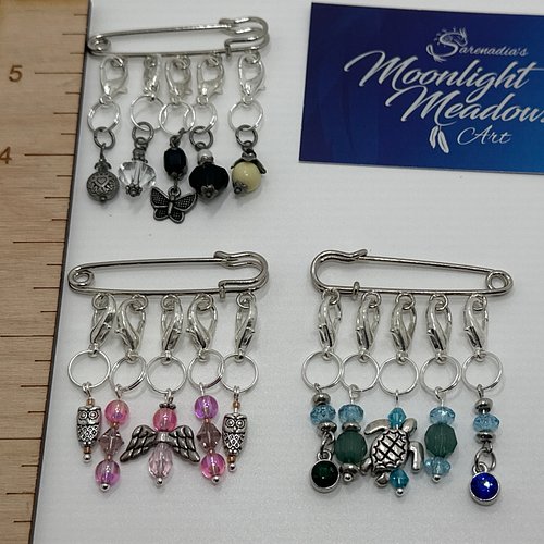 When you have random bits, you make random things - like Stitch marker sets 🥰 #beads #stitchmarkers  #handmade #handcrafted #...