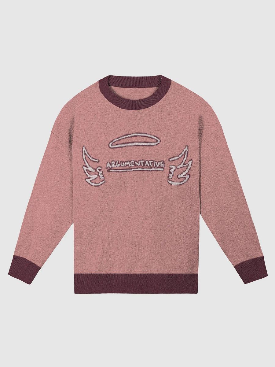 ANGELIC (lg. lined design, tri-tone pink) knitwear relaxed crewneck product image (5)
