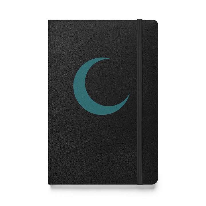 Crescent Moon Notebook – Deep Teal Print product image (1)