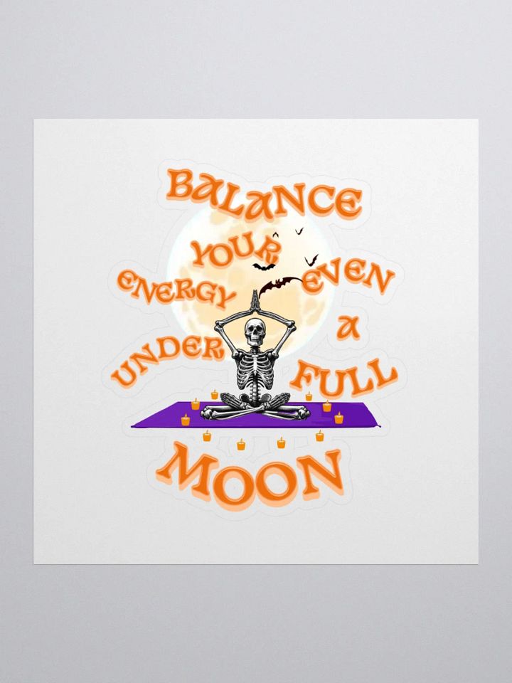 Full Moon Yoga Skeleton Stickers product image (1)