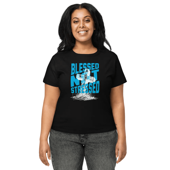 WOMENS BLESSED NOT STRESSED product image (1)