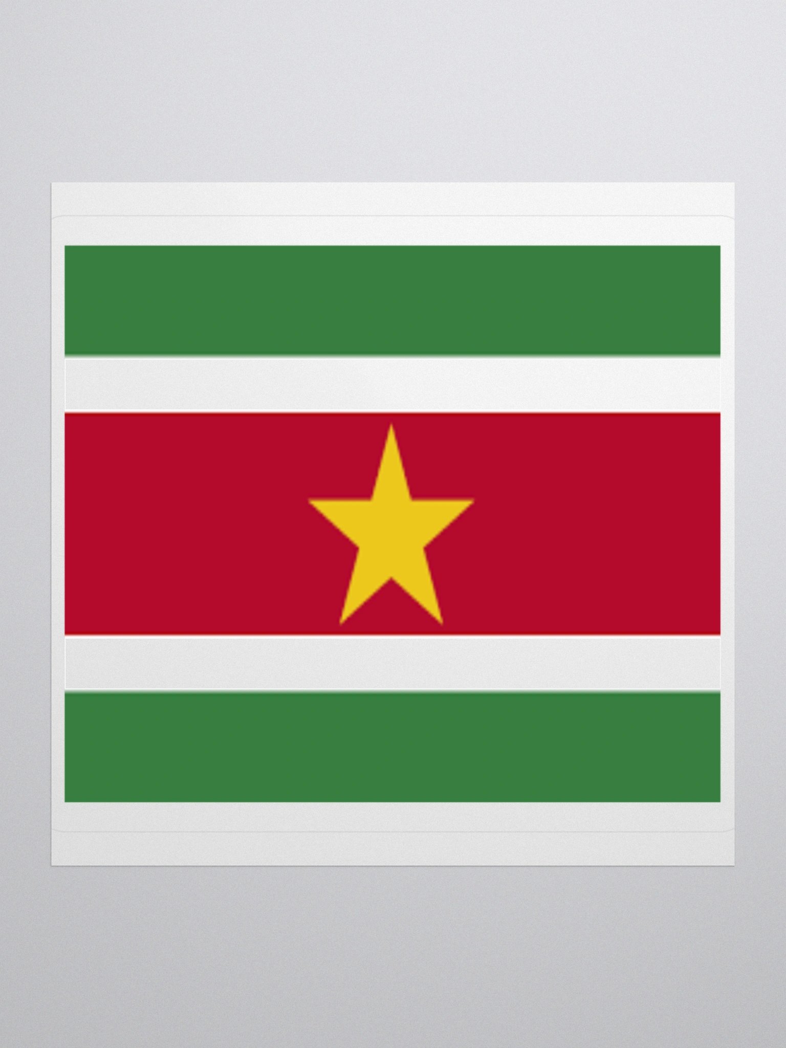 Exclusive Suriname Flag Kiss-Cut Stickers - High-Quality Vinyl, Multiple Sizes product image (2)