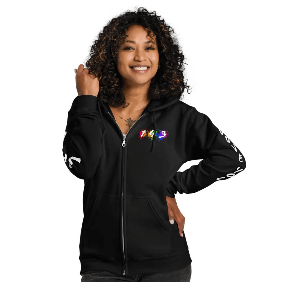 1 4 3 Zip Hoodie product image (3)
