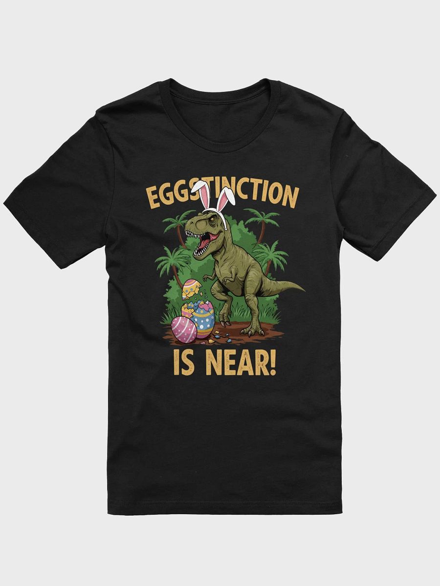 Funny Easter Dinosaur T-Shirt – Eggstinction Is Near product image (4)
