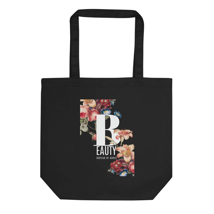 Elegant Floral E Tote Bag product image (1)