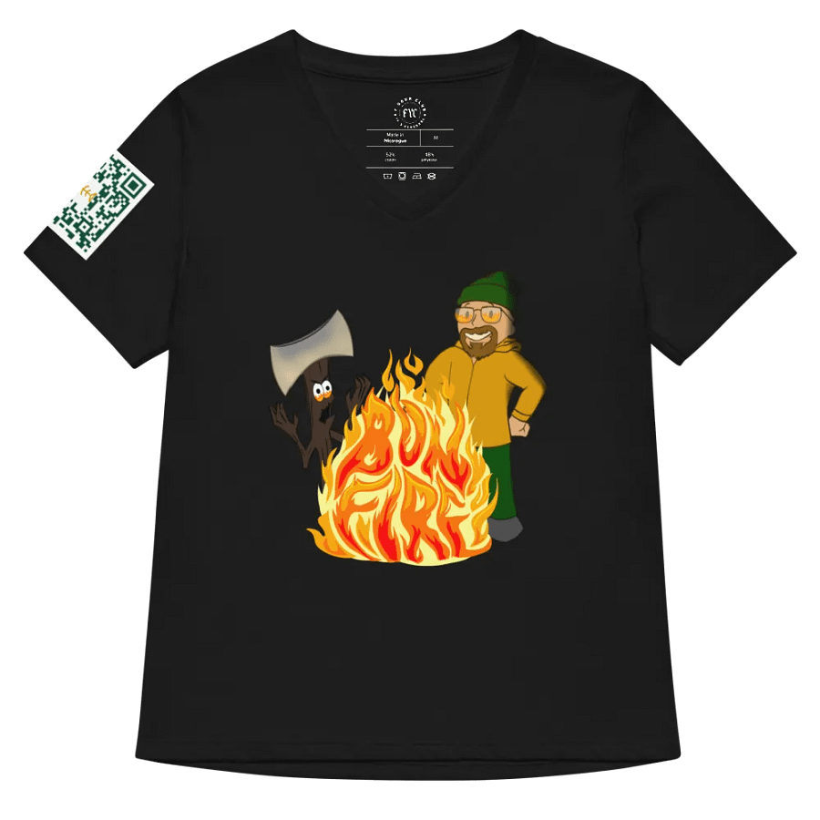 F*Seattle BonFire Women's V neck product image (26)