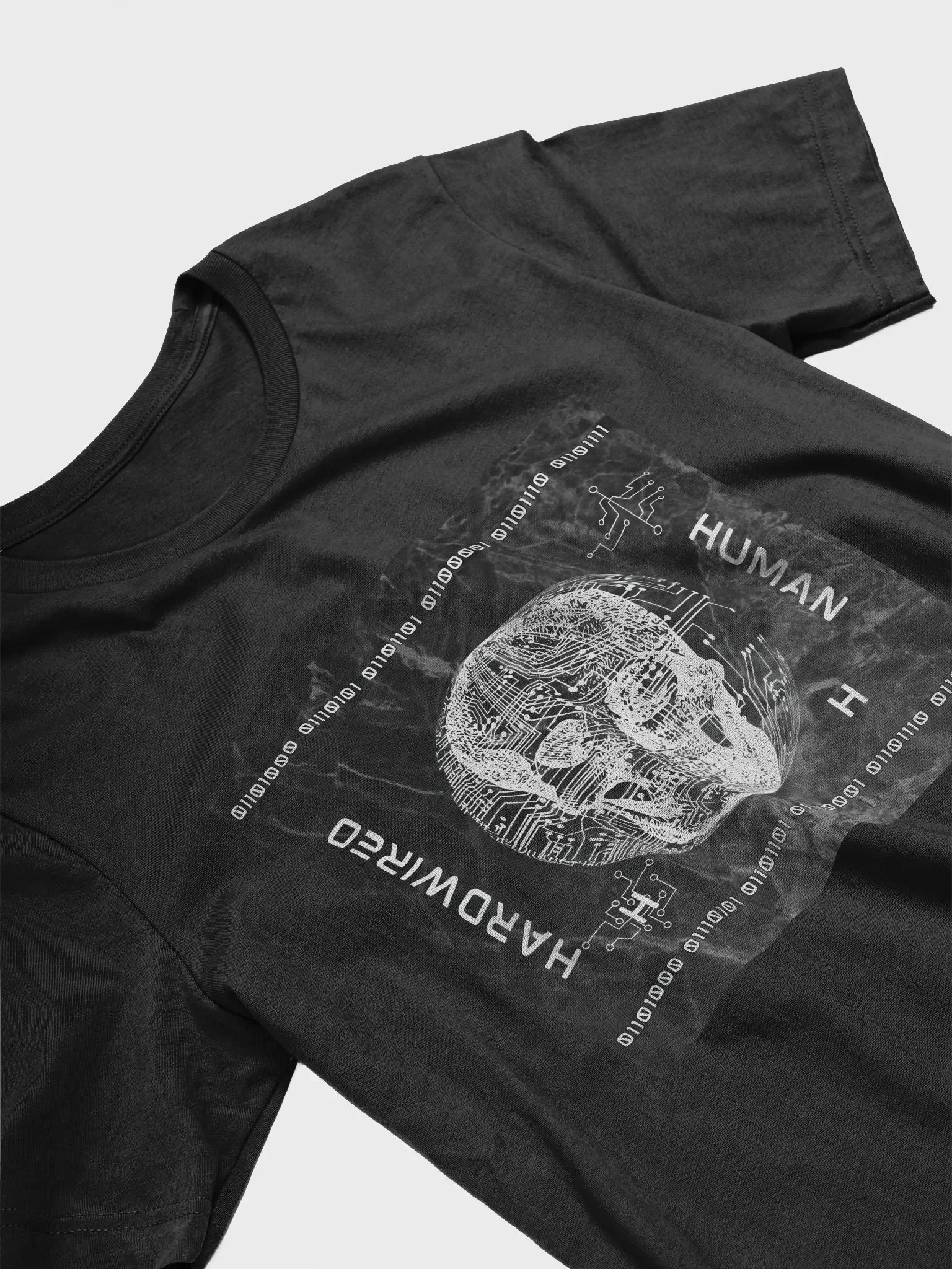 HARDWIRED HUMAN Circuit Skull T-Shirt product image (3)