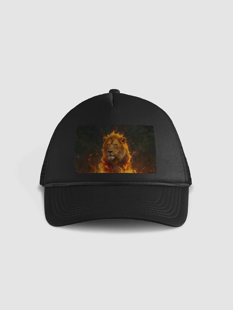 Majestic Fire Lion Foam Trucker Hat