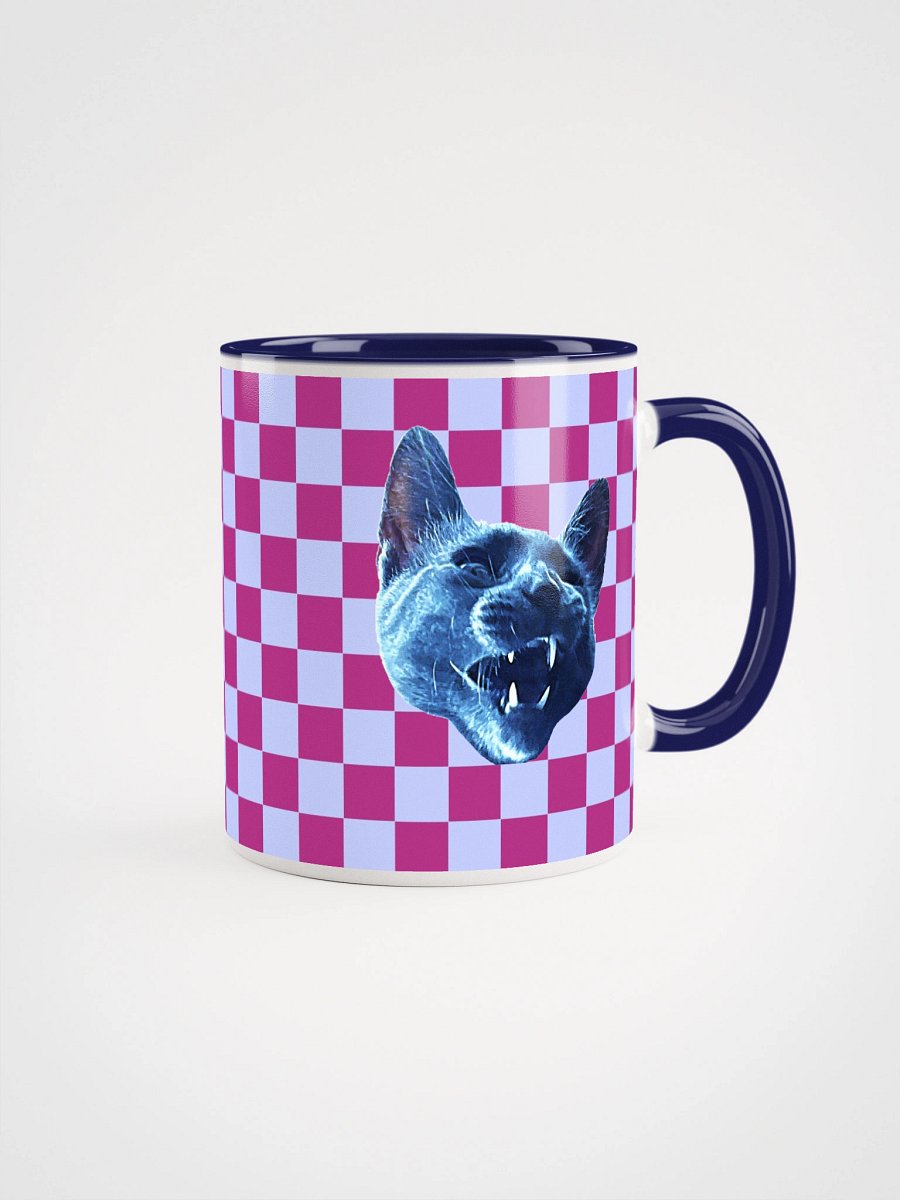 Checkered Gizmo Mug in Cyclamen product image (9)