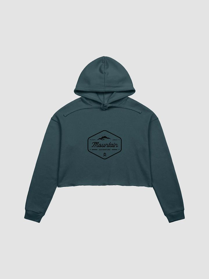 Womens Mountain Adventure graphic Crop hoodie product image (1)