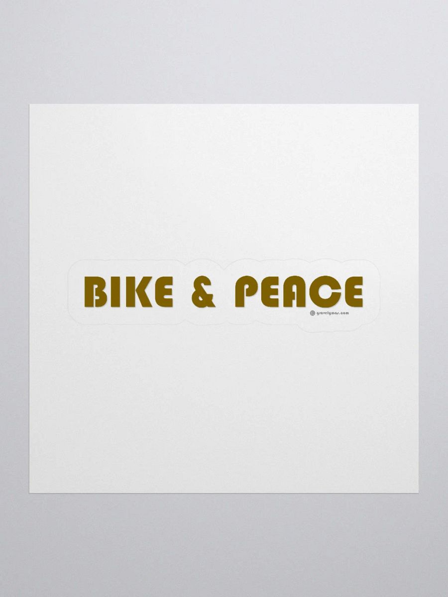 Bike and Peace sticker product image (1)