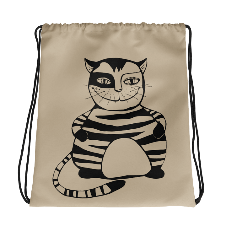 Whimsical Cat - All-Over Drawstring Bag product image (1)