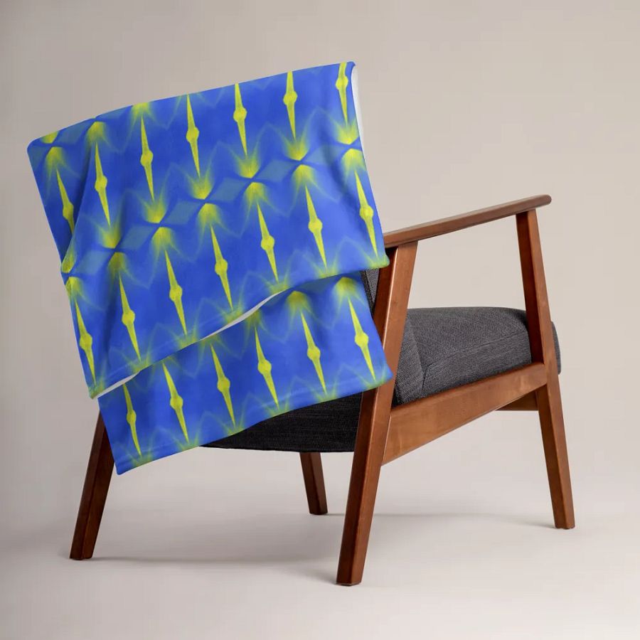 Bold & Bluetiful Vibrant Throw Blanket product image (2)