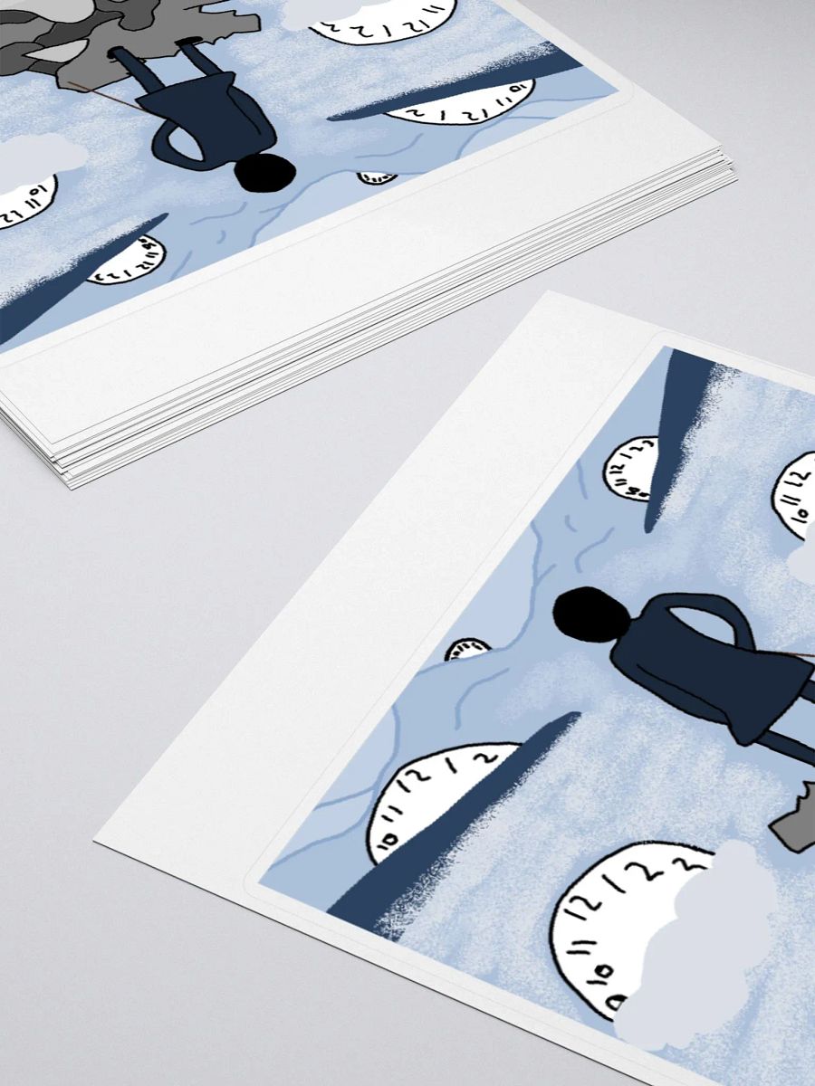 Wanderer Above the Sea of Fog Clock Sticker product image (10)