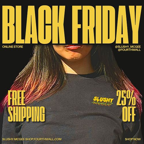 Get 25%off and free shipping in our merch store until Nov 30 11:59pm EST!

LINK IN BIO
#merch #slushy #Blackfriday