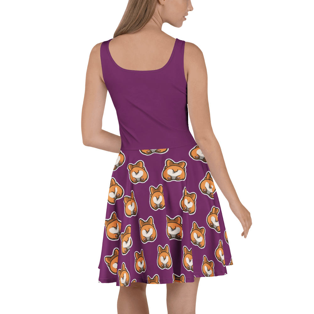 Corgi Butt All-Over Skater Dress product image (4)