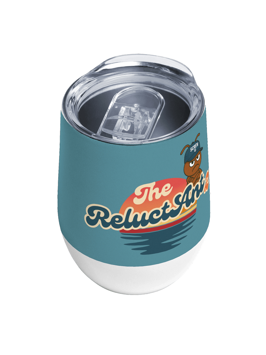 Screw U Wine Tumbler by The ReluctAntz - Silver Mist product image (4)