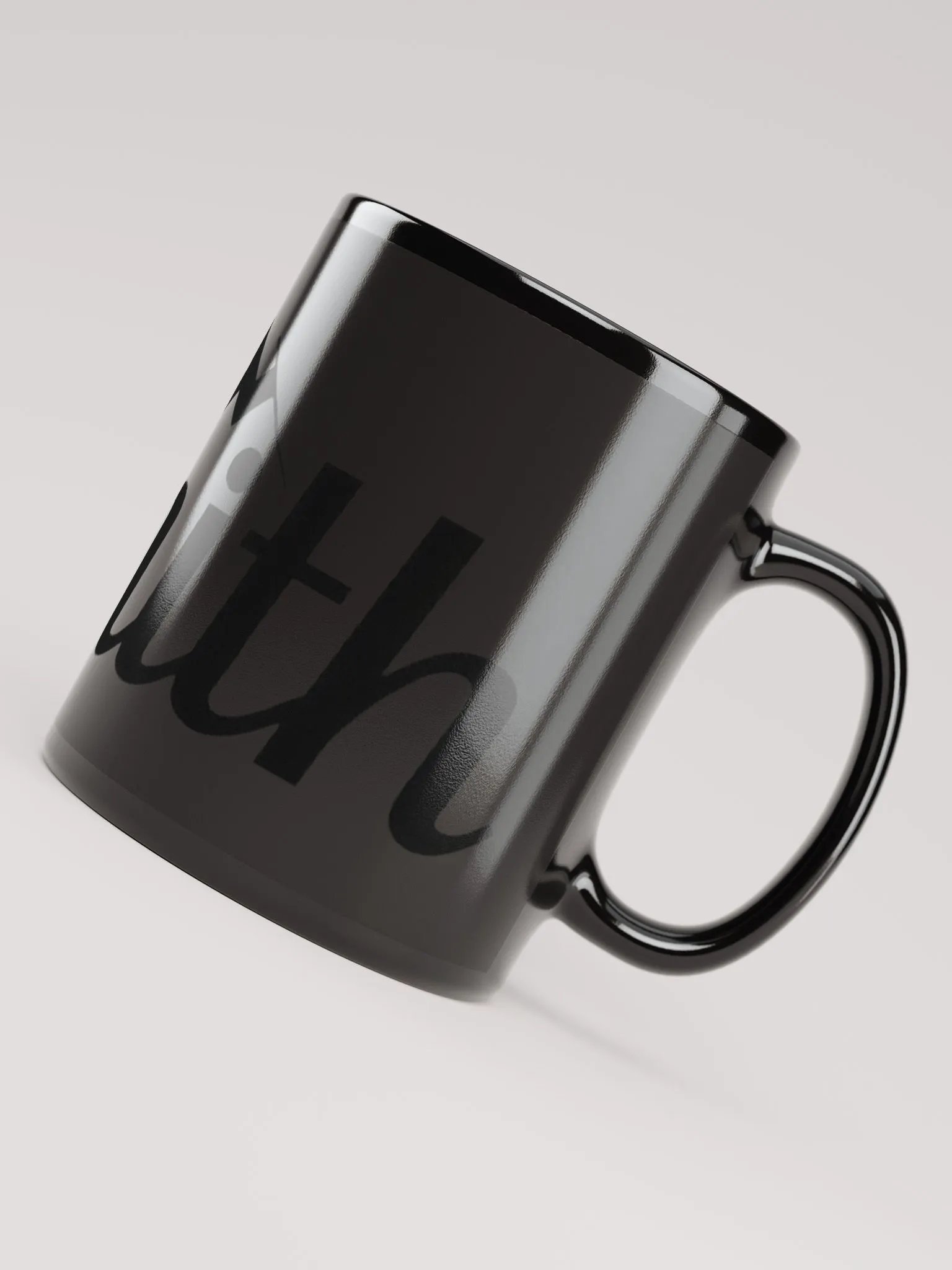 Zenith Black Glossy Ceramic Mug - 11oz & 15oz product image (4)
