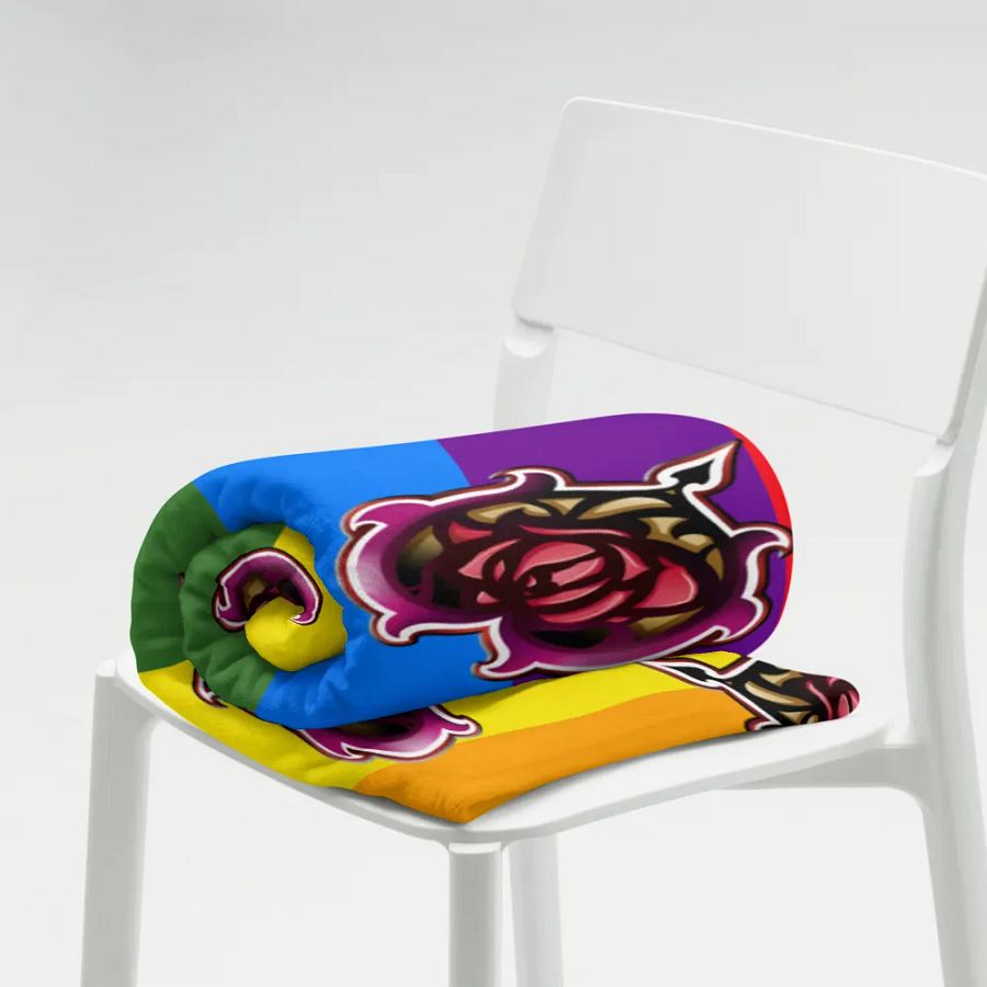 Zagarose Rainbow Throw Blanket product image (7)
