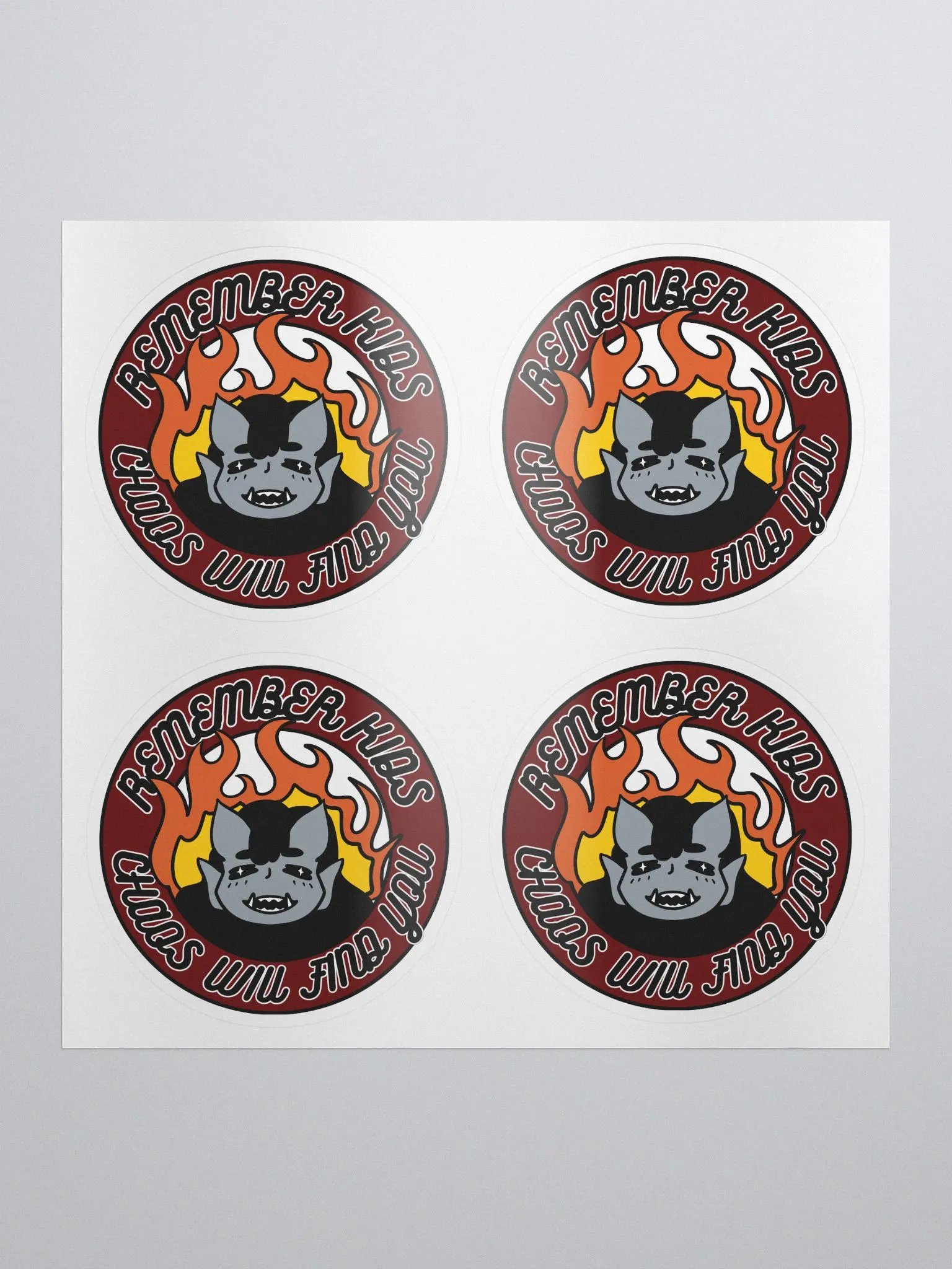 Chaos will sticker you product image (1)