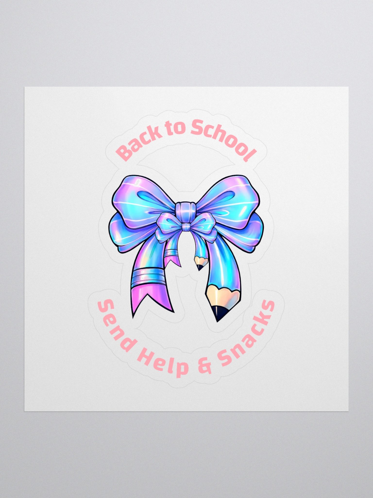 Iridescent Back to School Sticker Set product image (1)