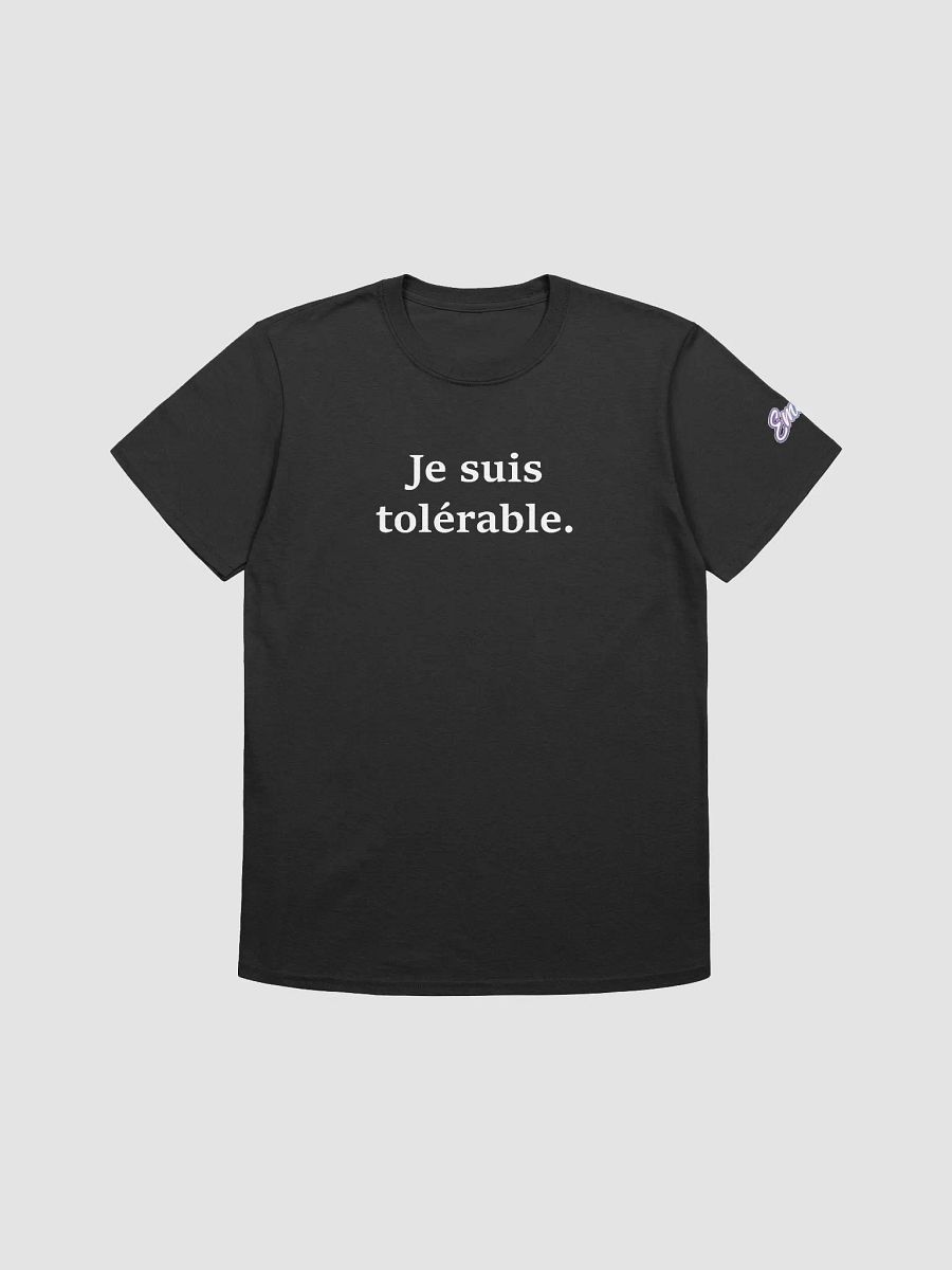 ''Tolérable'' T-shirt softstyle unisexe product image (1)