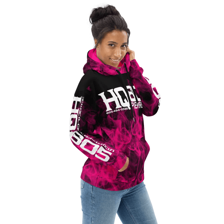 HempQuarters Pink Smoke Hoodie product image (2)