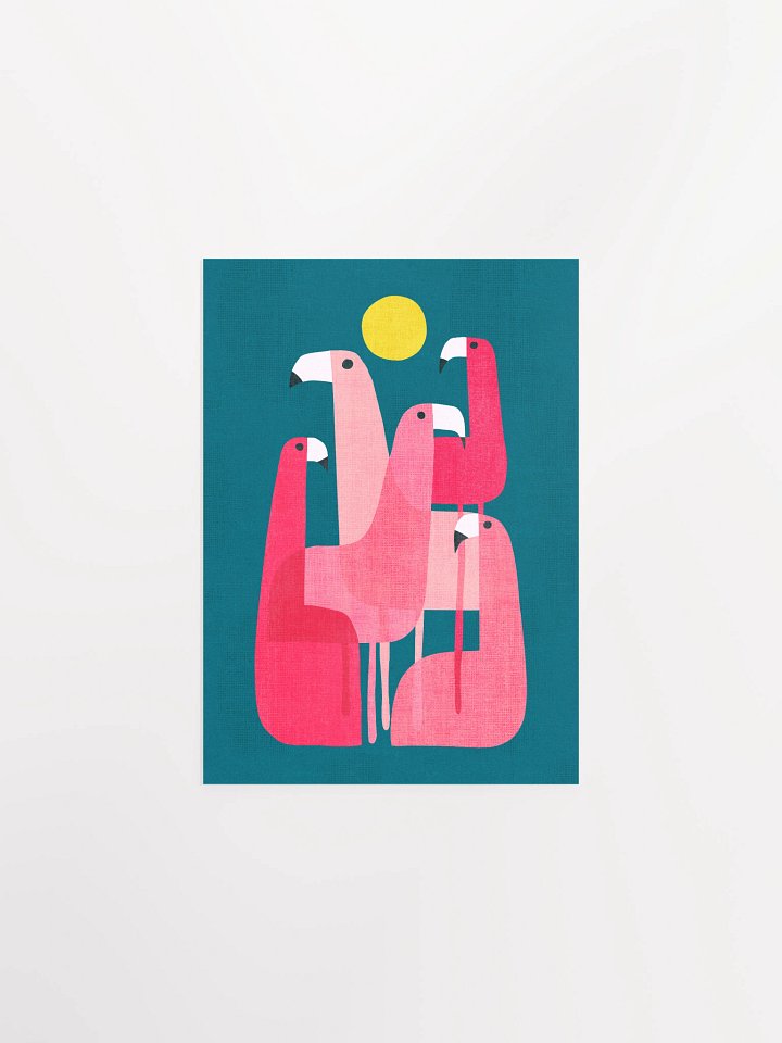 Flamingos art print product image (1)
