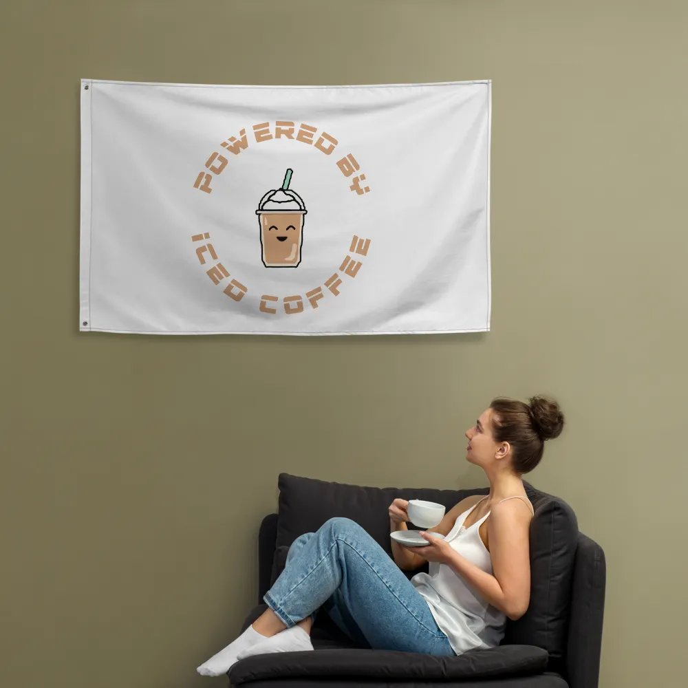 Powered By Iced Coffee Flag product image (12)