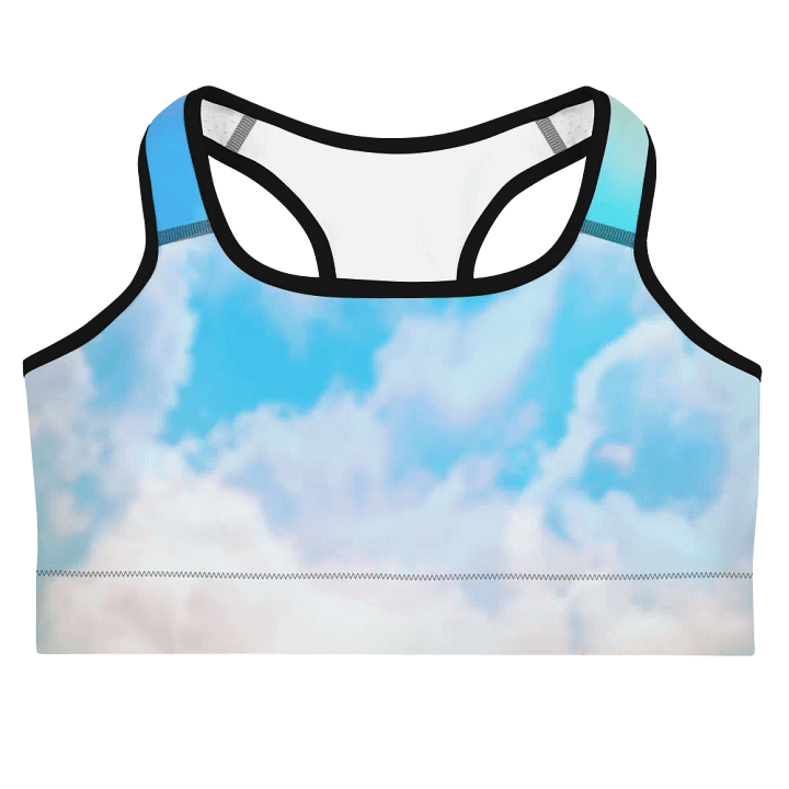 Blur cloud rainbow Design Sports Bra - V6 product image (1)