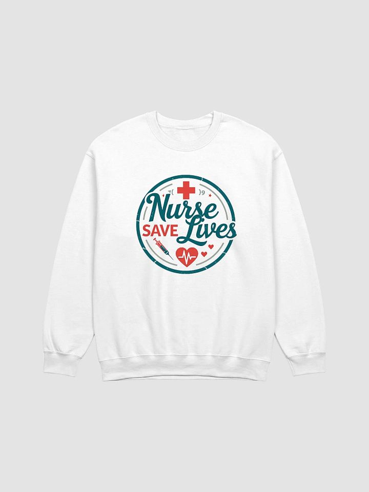 Nurse Save Lives Badge Crewneck product image (2)