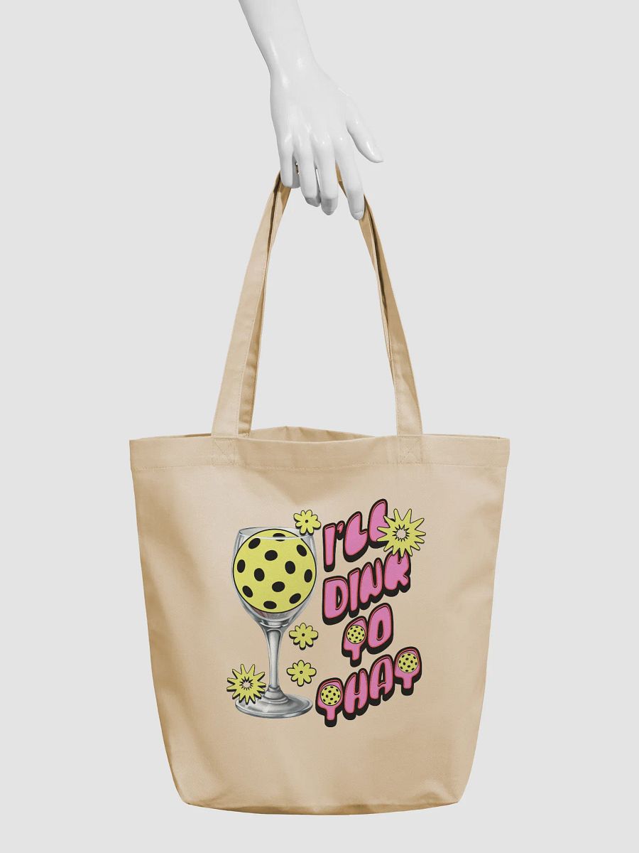Ill Dink To That Pickleball Starry Wine Glass Eco Tote product image (6)