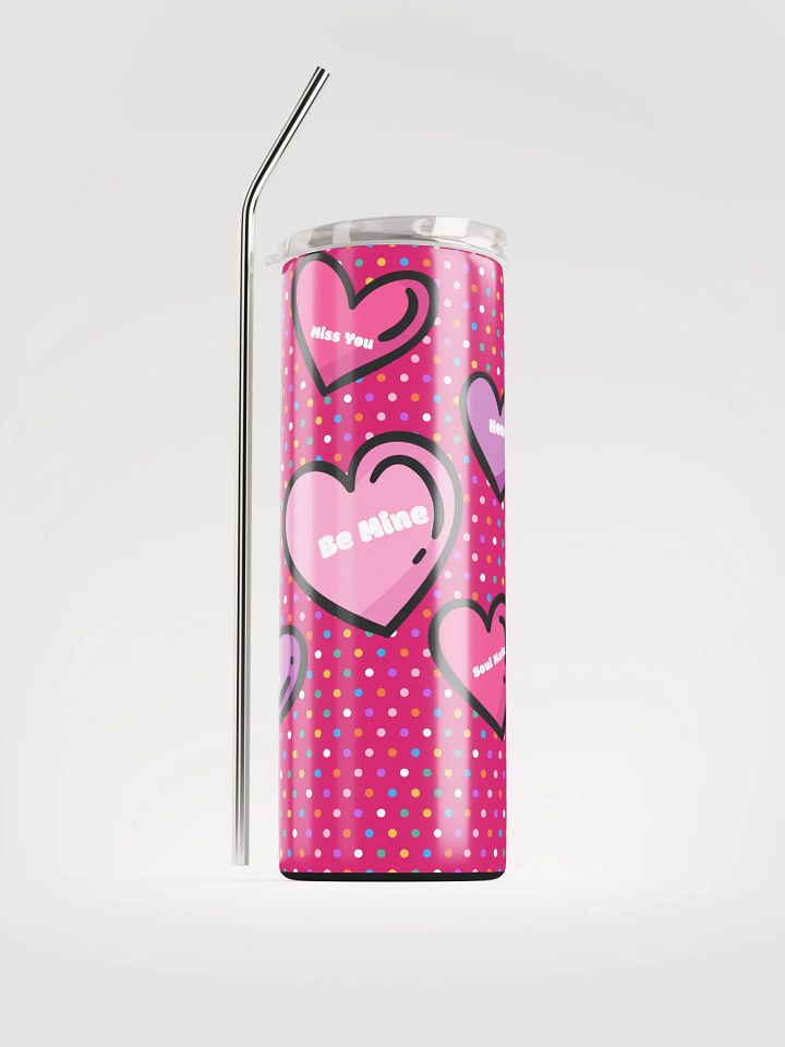 love infusion 20 oz Stainless Steel Tumbler Drinkware Flasks with insulated lid, reusable Straw Tumbler product image (1)