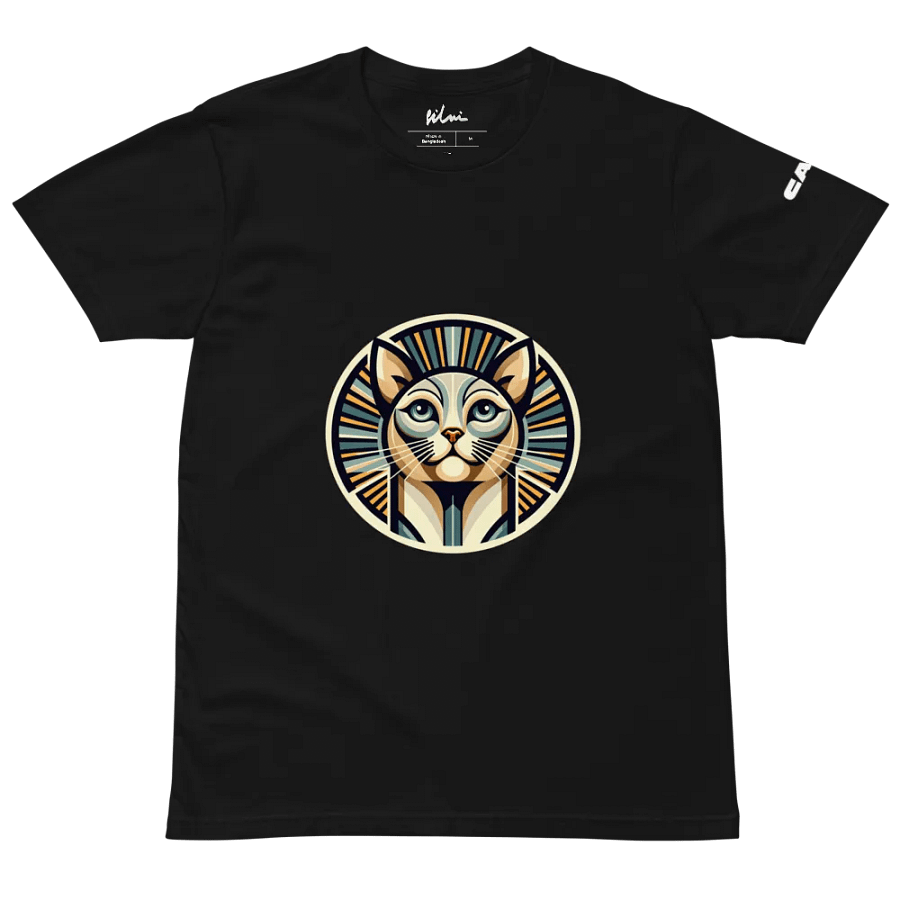 Pharaoh Cat Unisex T-Shirt – Bold & Artistic Feline Design 🐾✨ product image (2)
