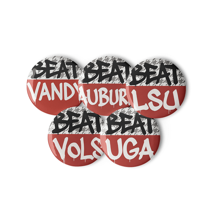 Houndstooth BEAT UGA Button Set product image (3)