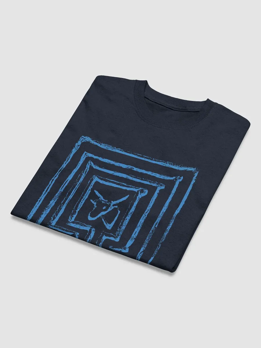 Minotaur in Knossos Labyrinth Cretan Art from 3th Century BC, Navy and White T-Shirt product image (6)