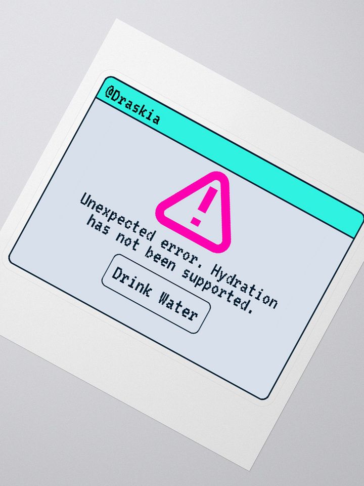 Hydration Error Sticker - March Sticker Club Exclusive product image (2)