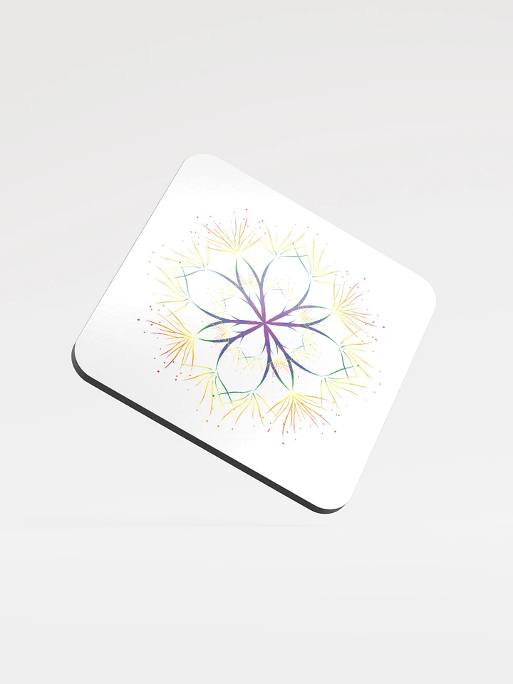 Delicate Rainbow Abstract Coaster product image (1)