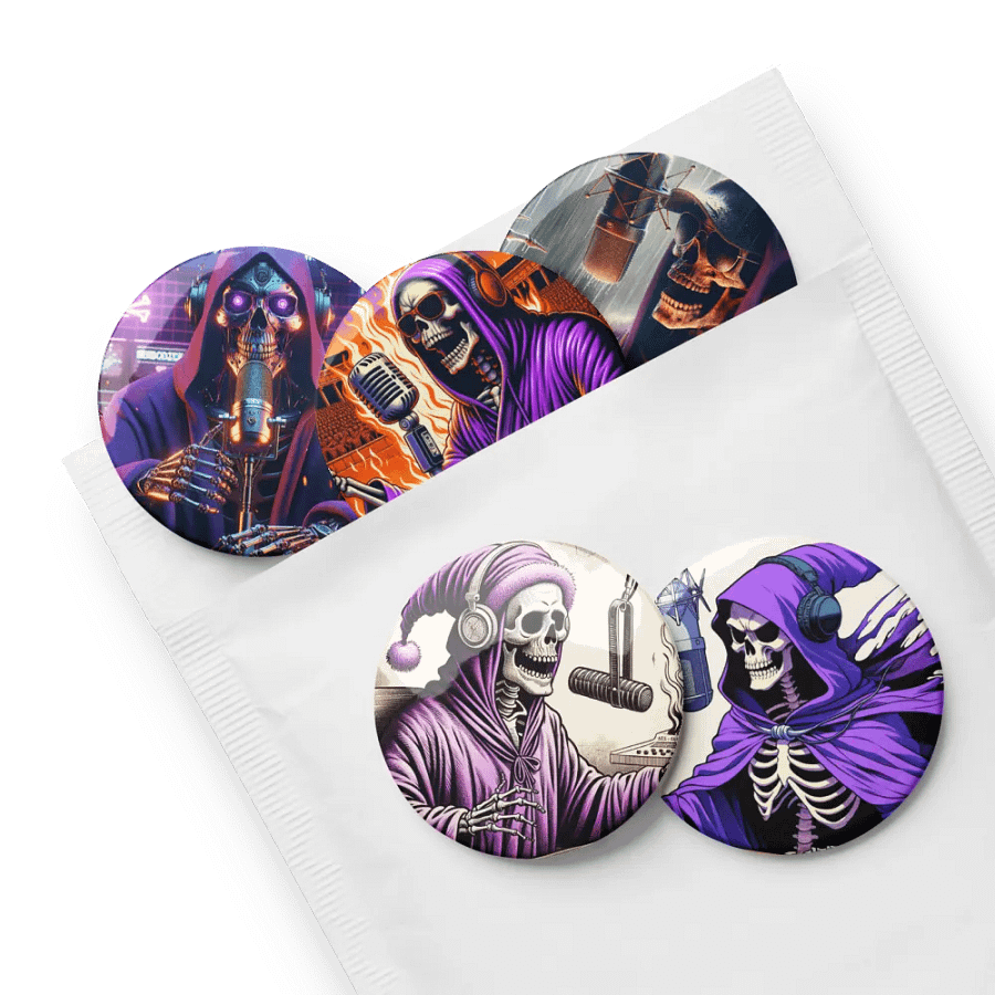 Morbid Set of 5 Pin Buttons product image (8)