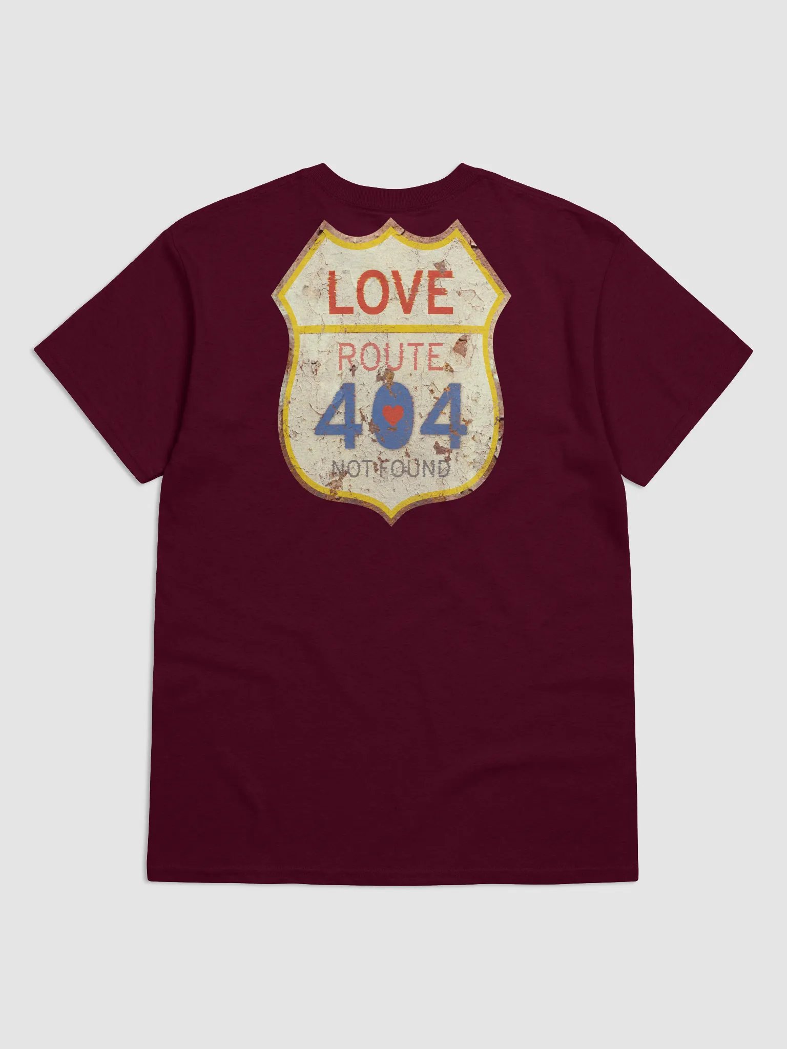 Funny 404 Not Found T-Shirt (Both Side) - Vintage Love Design for Tech Lovers & Geeks product image (22)