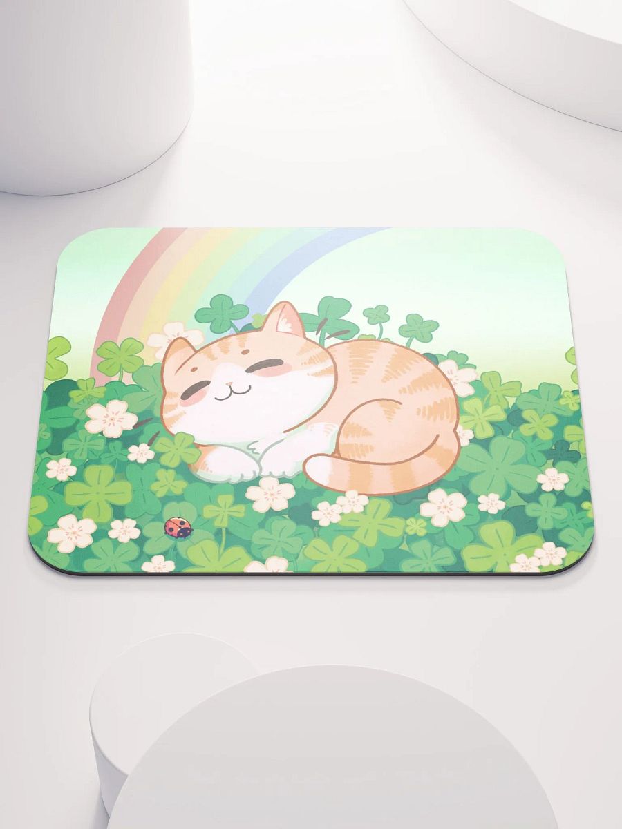 Lucky cat St. Patrick Irish charm - mouse pad product image (1)
