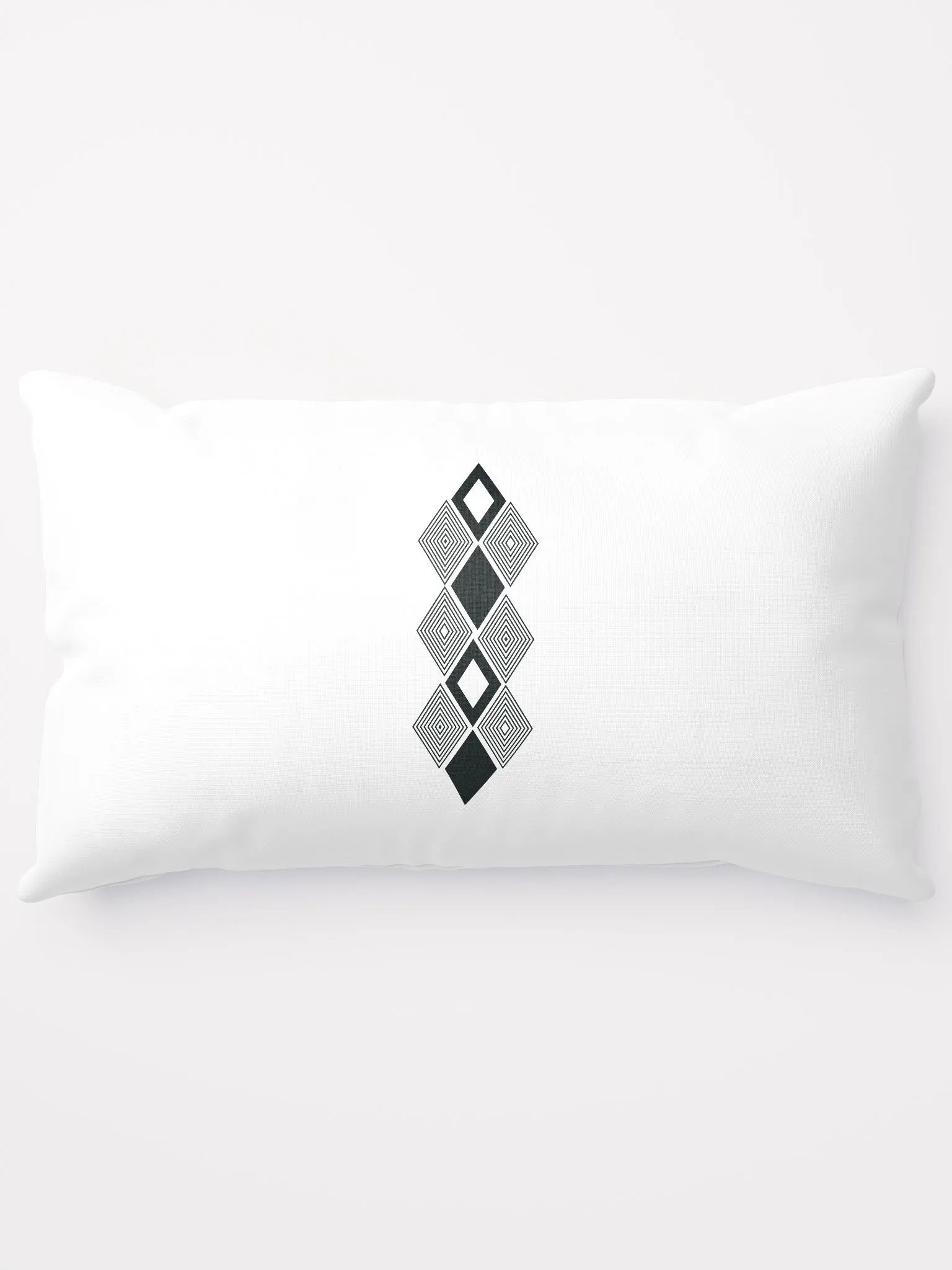 Black and white triangle design Pillow product image (5)