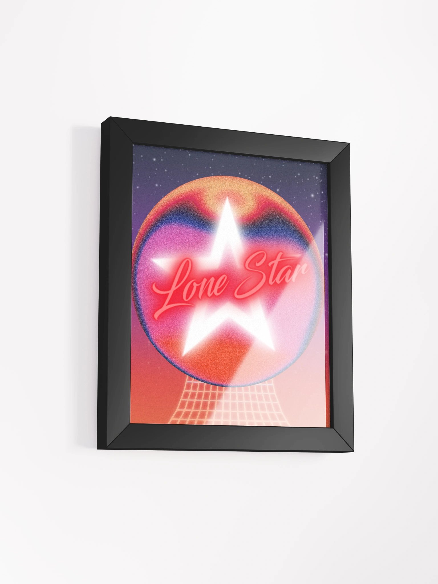 Luminous Lone Star Framed Poster product image (2)