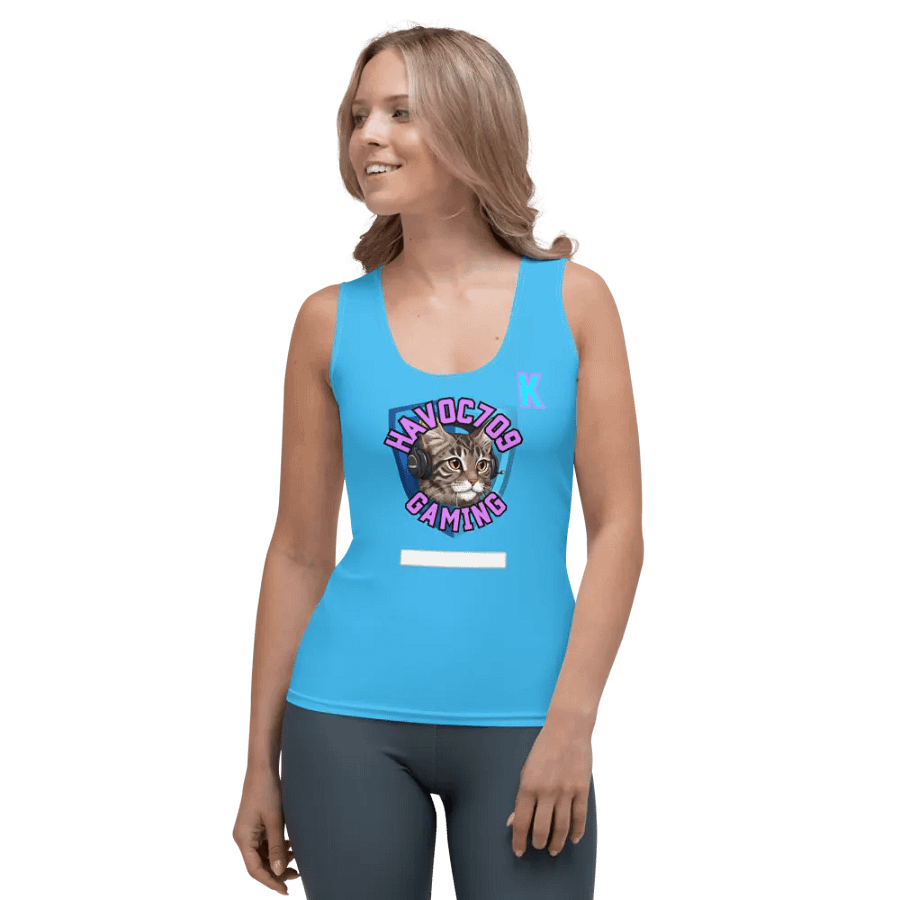 Kitty Krew Ladies 1 Plate Tank Top [blue] product image (1)