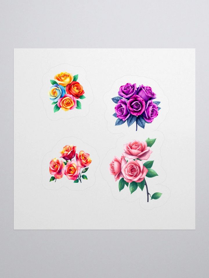 Chromatic Rose Clusters Stickers product image (4)