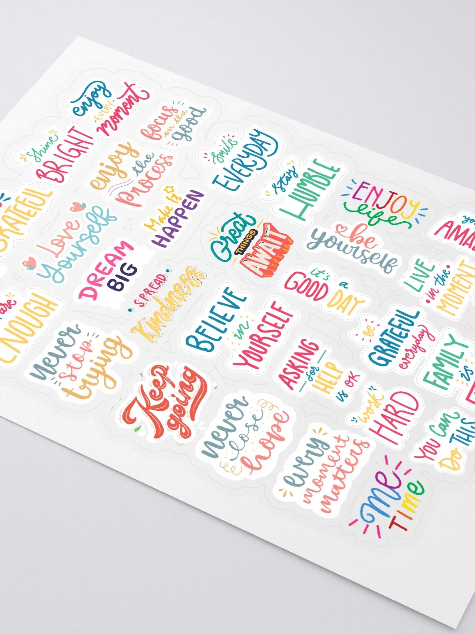 Me Time Motivational Sticker Sheet product image (2)