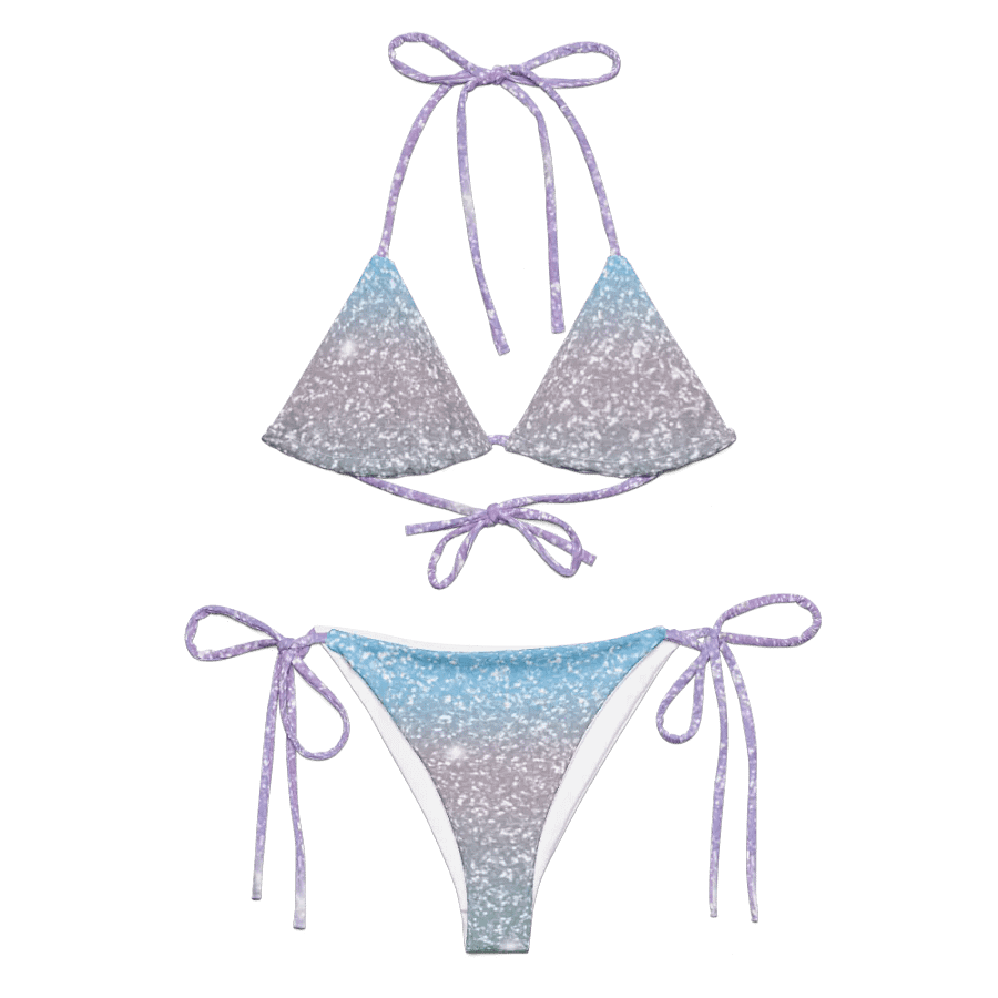 Glitter Unicorn Texture Design String Bikini (6) product image (1)