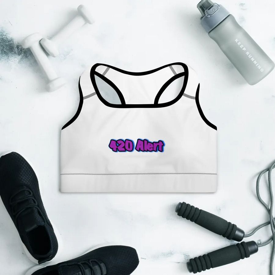 420 Alert All-Over Print Padded Sports Bra product image (11)